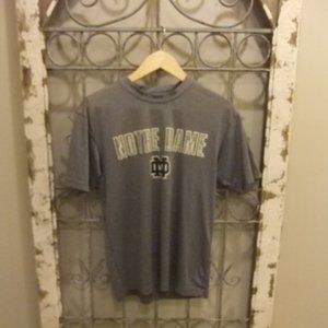 CAMPUS HERITAGE NOTRE DAME CREWNECK PULLOVER S/S SHIRT- SMALL